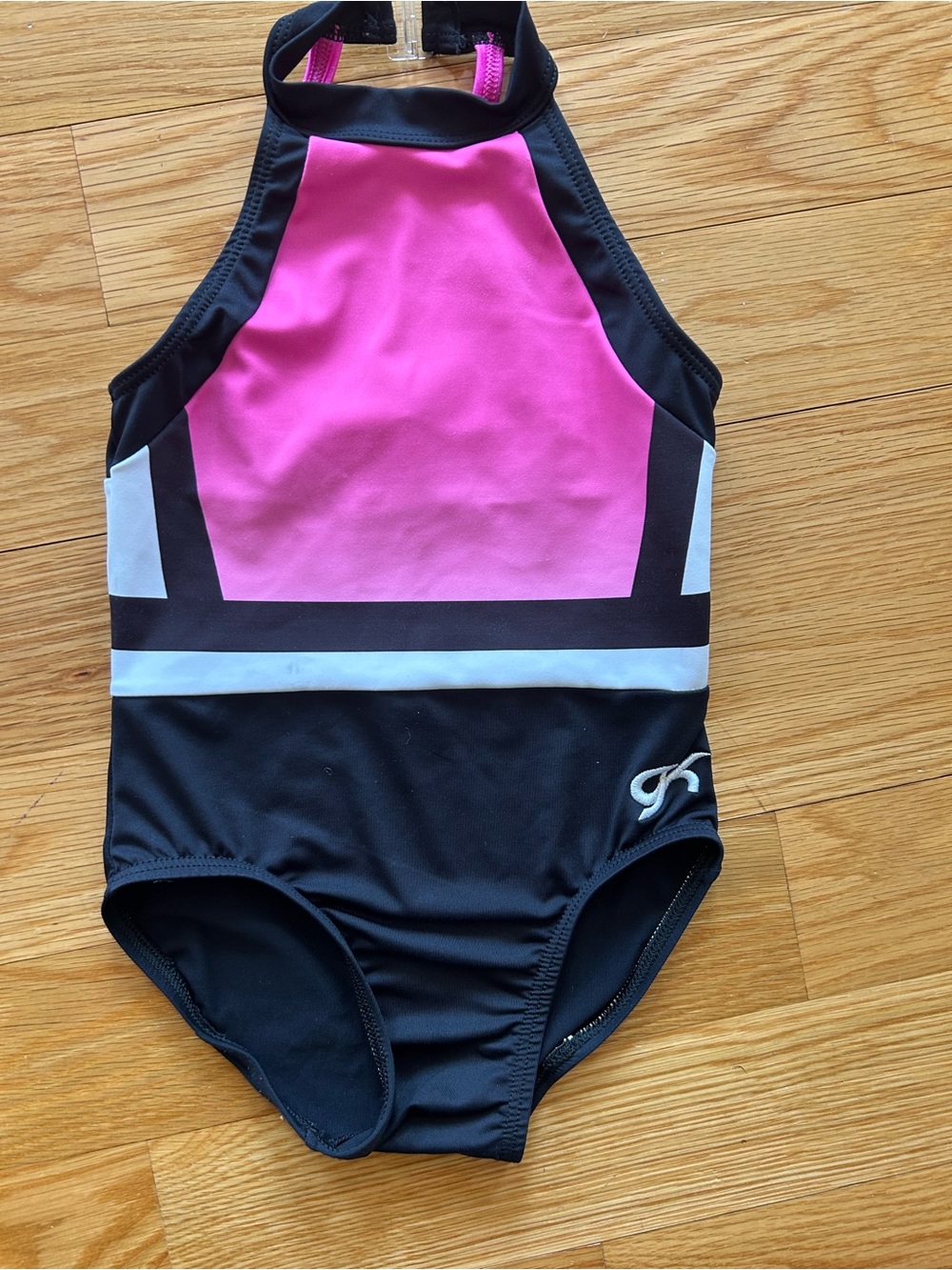 GK Colorblock Leotard - Pink & Black